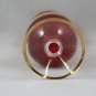 Vintage Venetian Vase Ruby Red to Clear with Gold Trim
