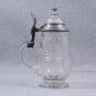 German  Stein Crystal Hobstar  Pewter Lid