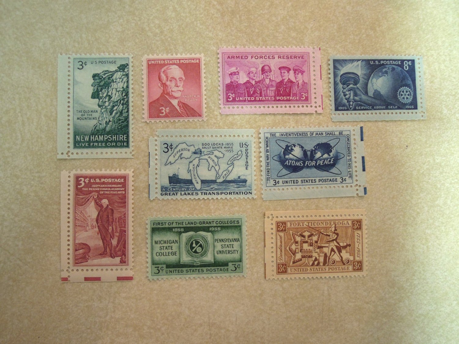 Heritage Collection Stamps Set 1947 1955 1964 1968