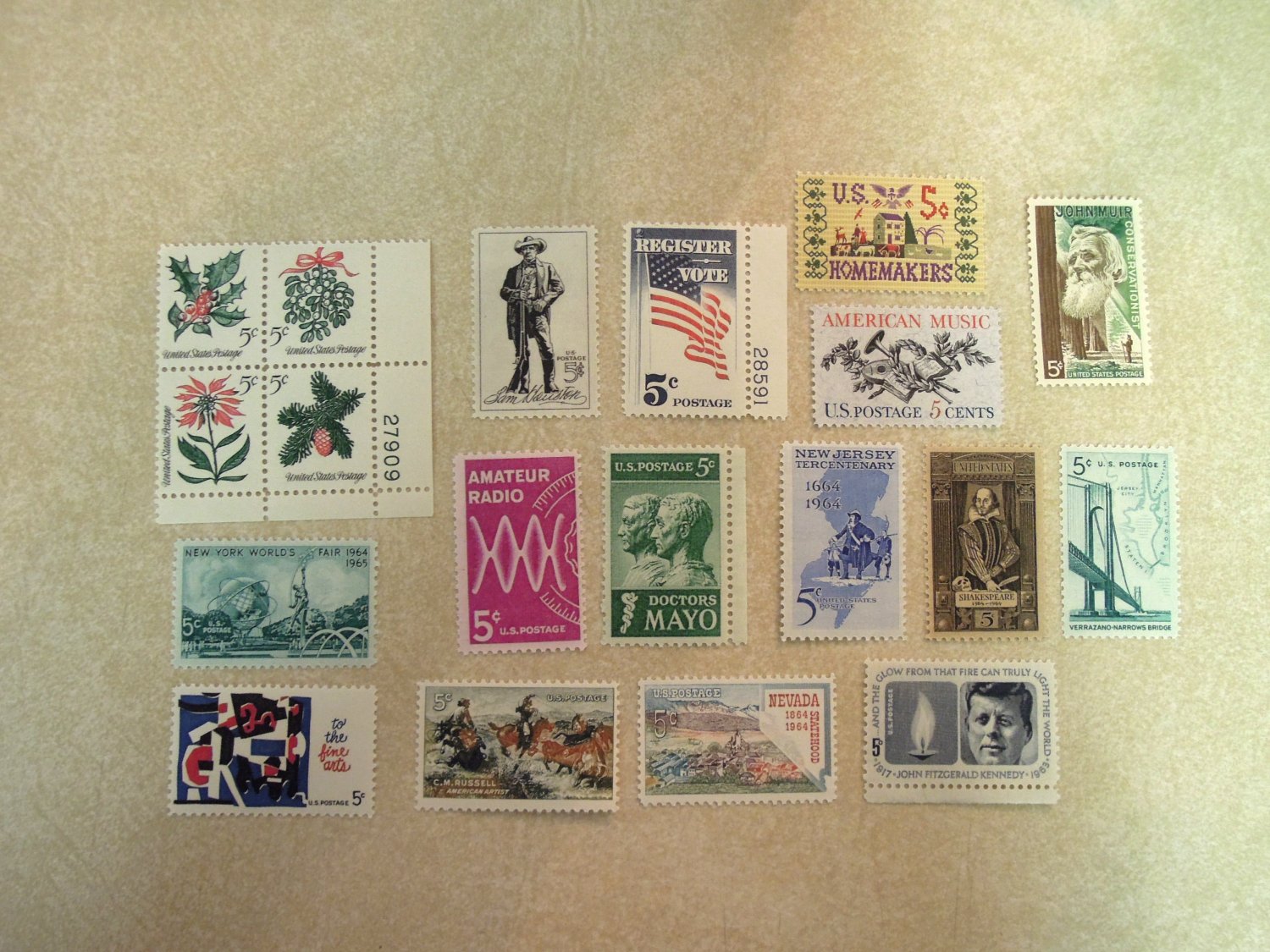 Heritage Collection Stamps Set 1947 1955 1964 1968