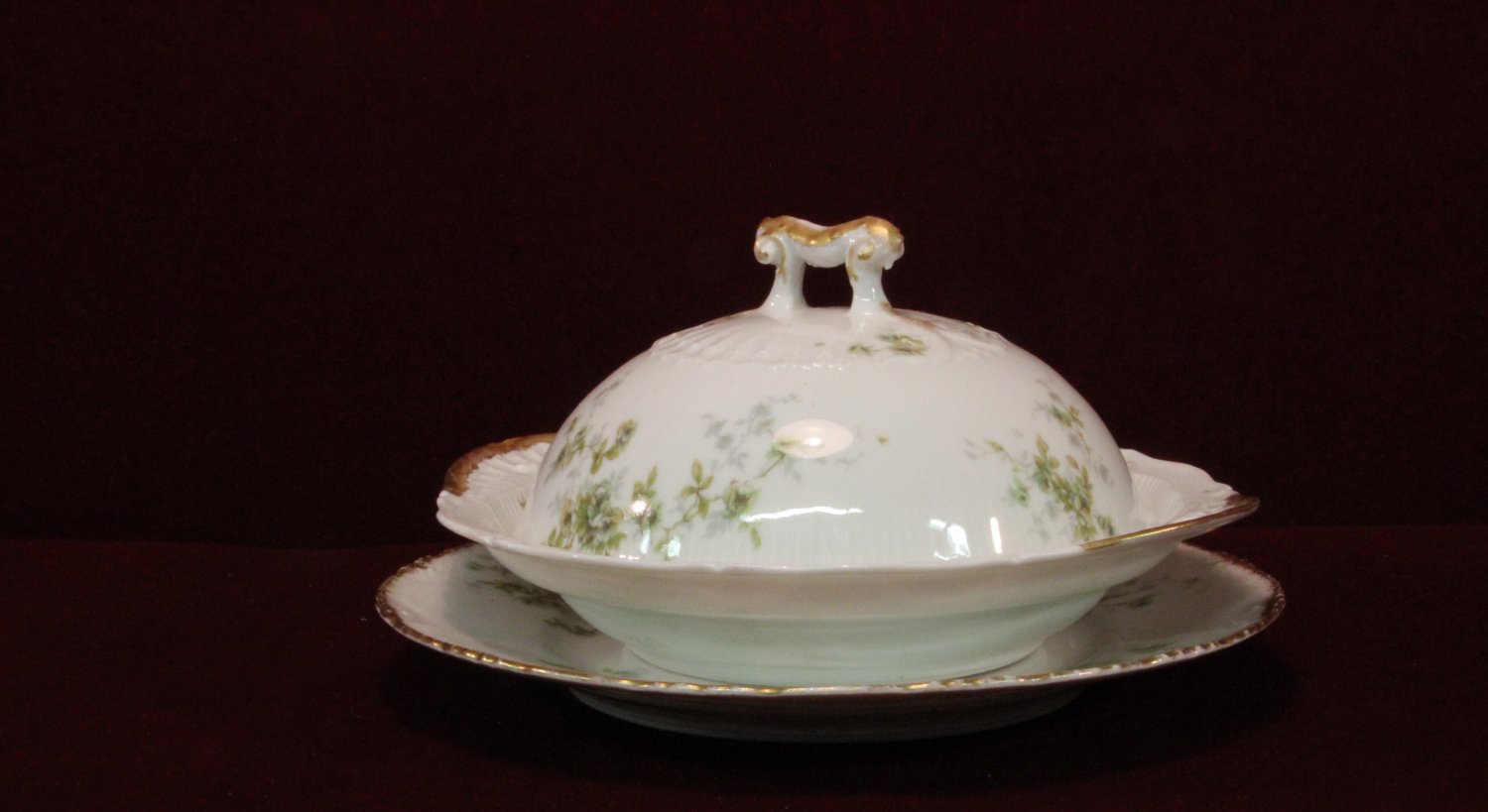 Haviland China Platter Butter Dish Plate and Strainer