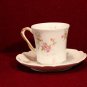 Haviland China Tea Cup  Saucer Floral Antique