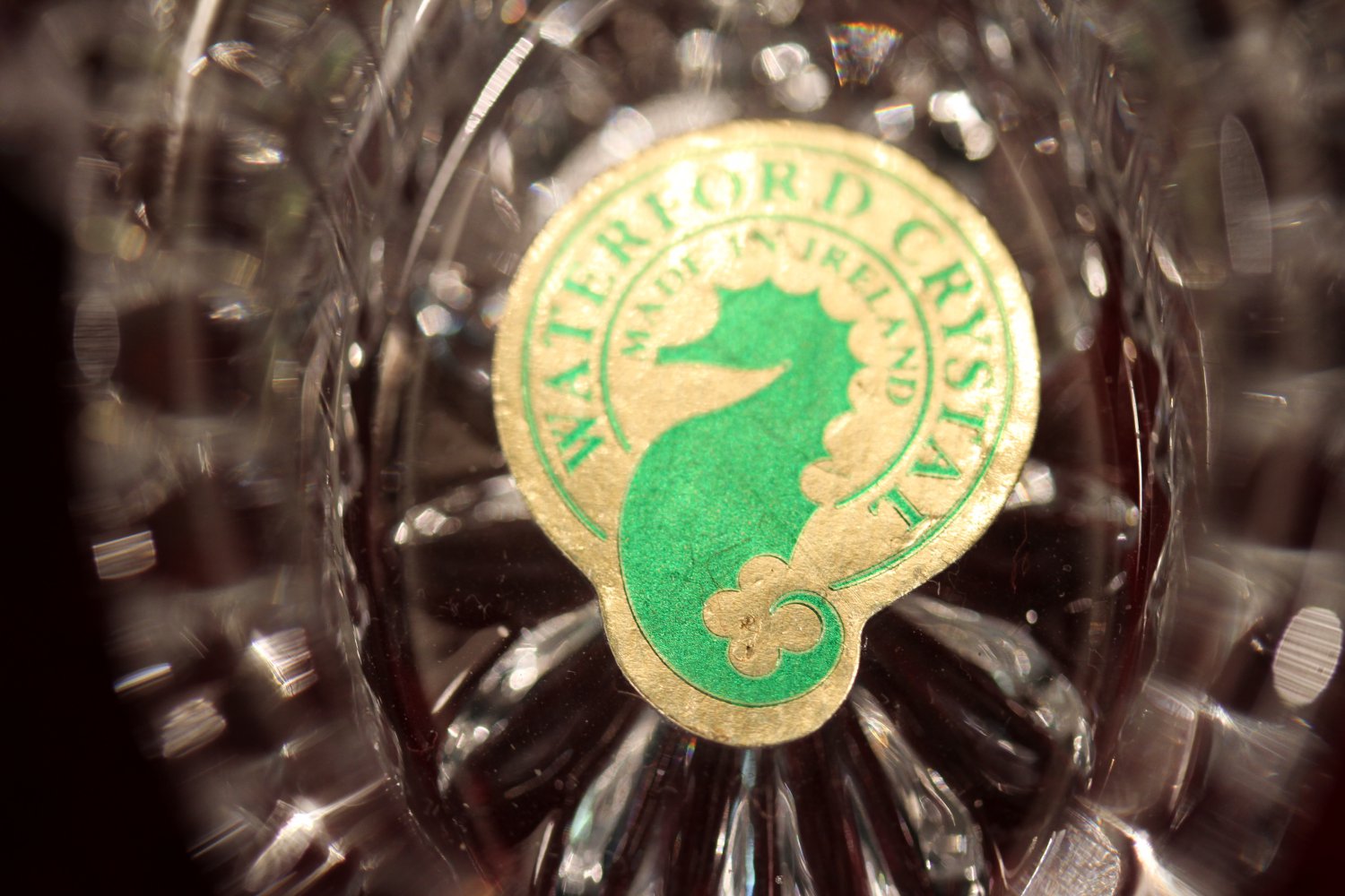 Vintage Waterford Crystal Oval Dresser Jar