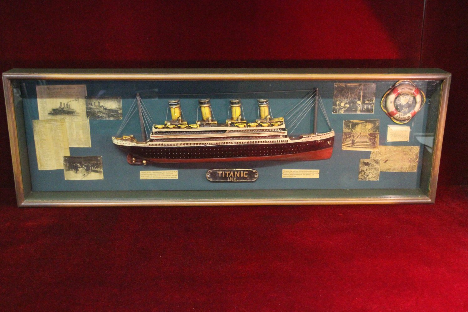 OFF MARKET Titanic Collectible Shadow Box Full Size