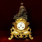 Vincenti Cie Medaille D’Argent Figural Clock Stunning