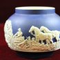 Adams Tunstall Jasperware Bowl Hunting Scene