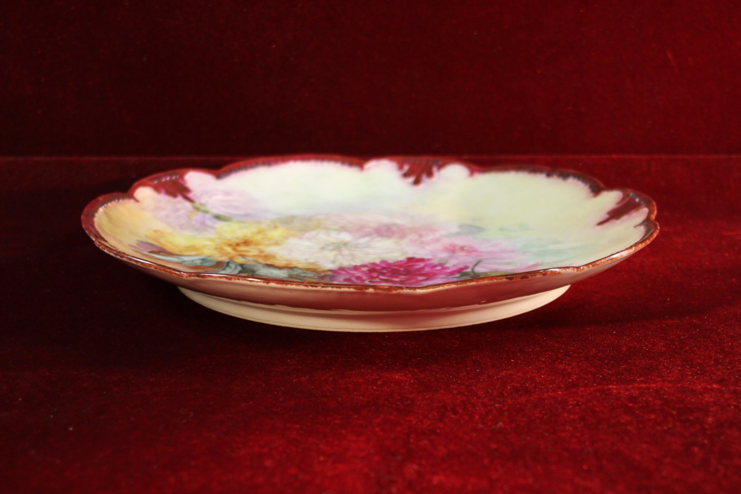 A K Dwenger Limoges Charger Plate Floral Stunning