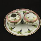 Nippon E-OH Dresser Set China hand painted Floral Gold Stunning Rare