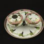 Nippon E-OH Dresser Set China hand painted Floral Gold Stunning Rare