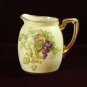 Antique Empire China  Pitcher Grape Vine Pattern 7" Tall