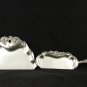 Antique Victor Silent Butler Crumb Set with scraper Quadruple Silver Plate Grape Motif