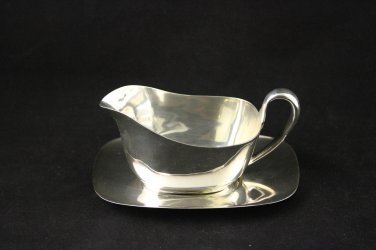 Vintage Etched Gravy Boat