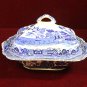 Buffalo Pottery Casserole Covered Dish Blue Willow 1911