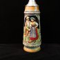 German Stein Edelweiss Flowers DBGM Lidded Collectable Tall