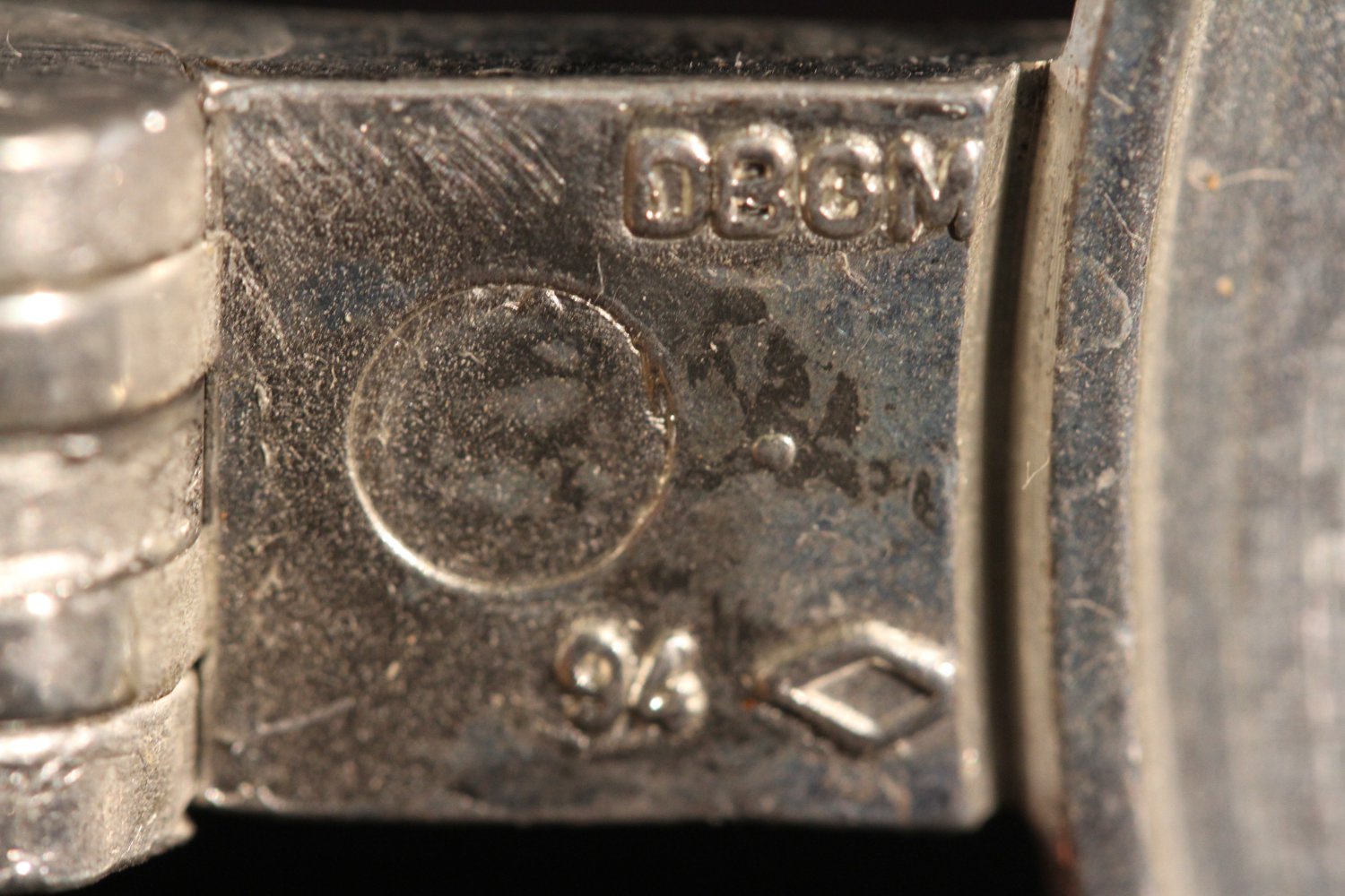 German Stein Edelweiss Flowers DBGM Lidded Collectable Tall