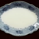 Antique John Maddock & Sons  Platter Flo Blue Floral Gold Trim
