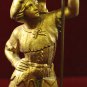 Pair Renaissance Gilded Men Flags Collectible rare