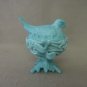 Westmoreland Bird on Nest Footed Candy Dish Blue Milk Glass Collectible