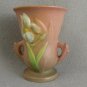 Roseville Pottery Iris Pink Vase 914-4 Two Handles