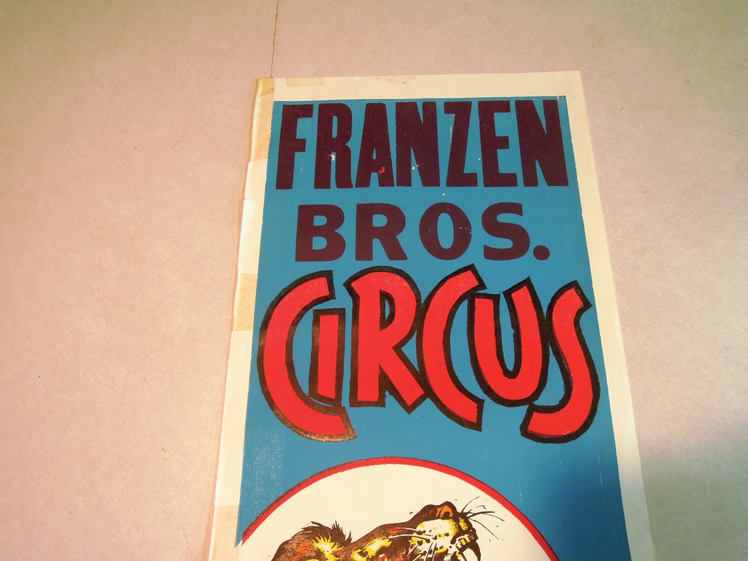 OFF MARKET M Franzen Brothers Circus Vintage Poster Woman Riding Horse ...