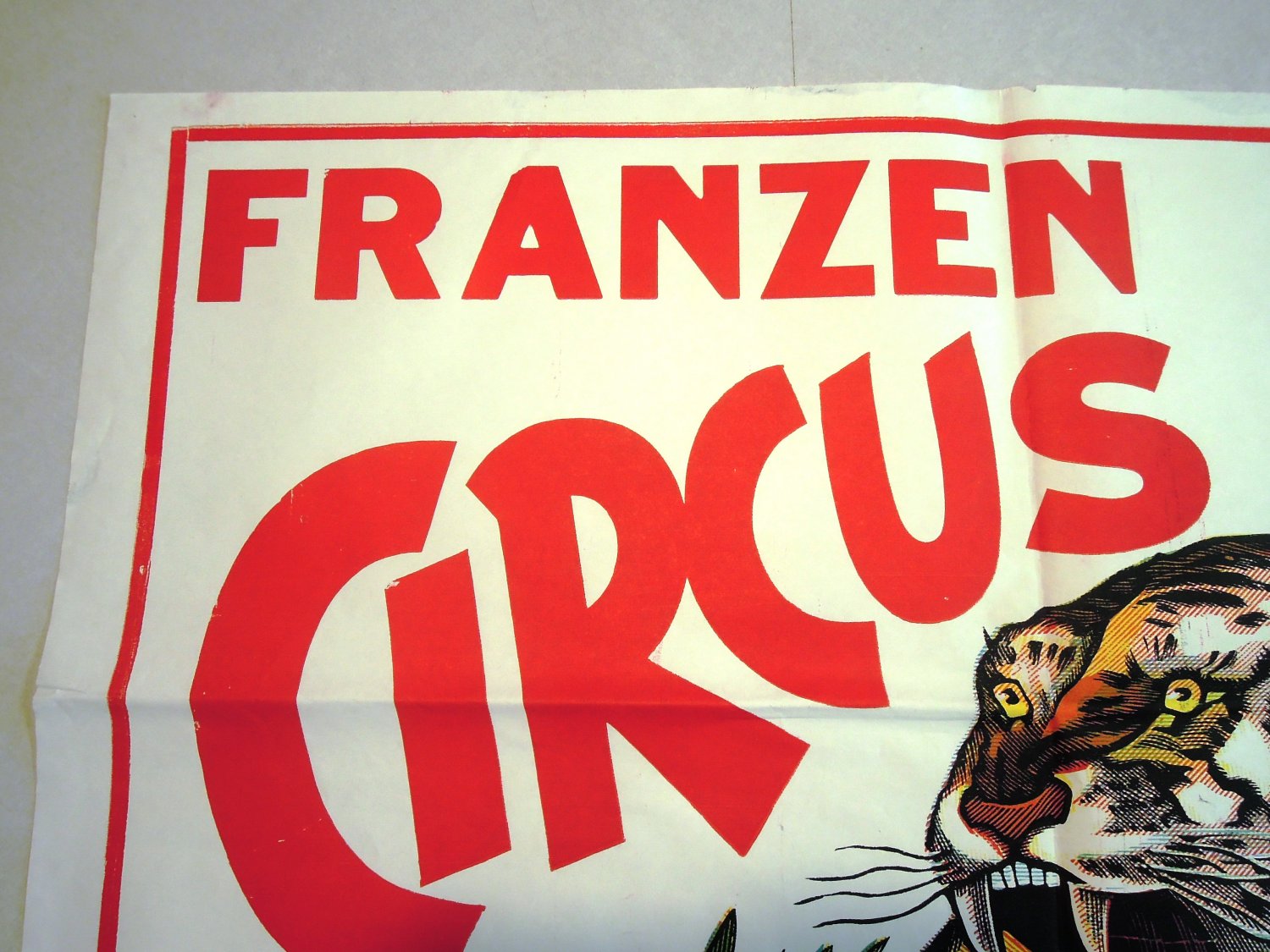 OFF MARKET M Franzen Brothers Circus Vintage Poster Crouching Tiger on ...