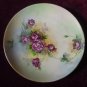 Antique Nippon Signed Hand- painted Floral Plate