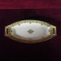 Nippon Dish Hand painted Grape Motif Beaded Gold Trim