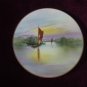 Morimura hand Painted Cabinet Plate Sailboats Rare