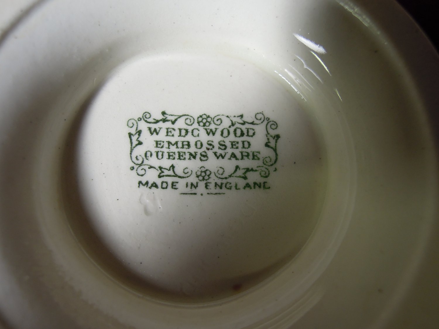 Wedgwood Queensware China White Embossed Grapevine