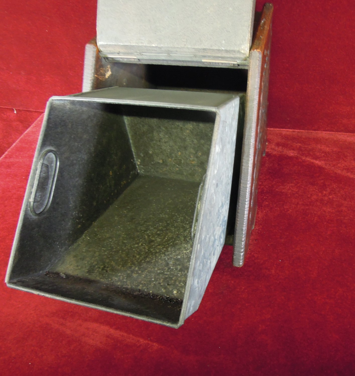 Antique Coal Ash Scuttle Box with Shovel