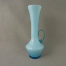 Art Glass Pitcher Vase Royal Blue to Light