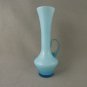 Art Glass Pitcher Vase Royal Blue to Light