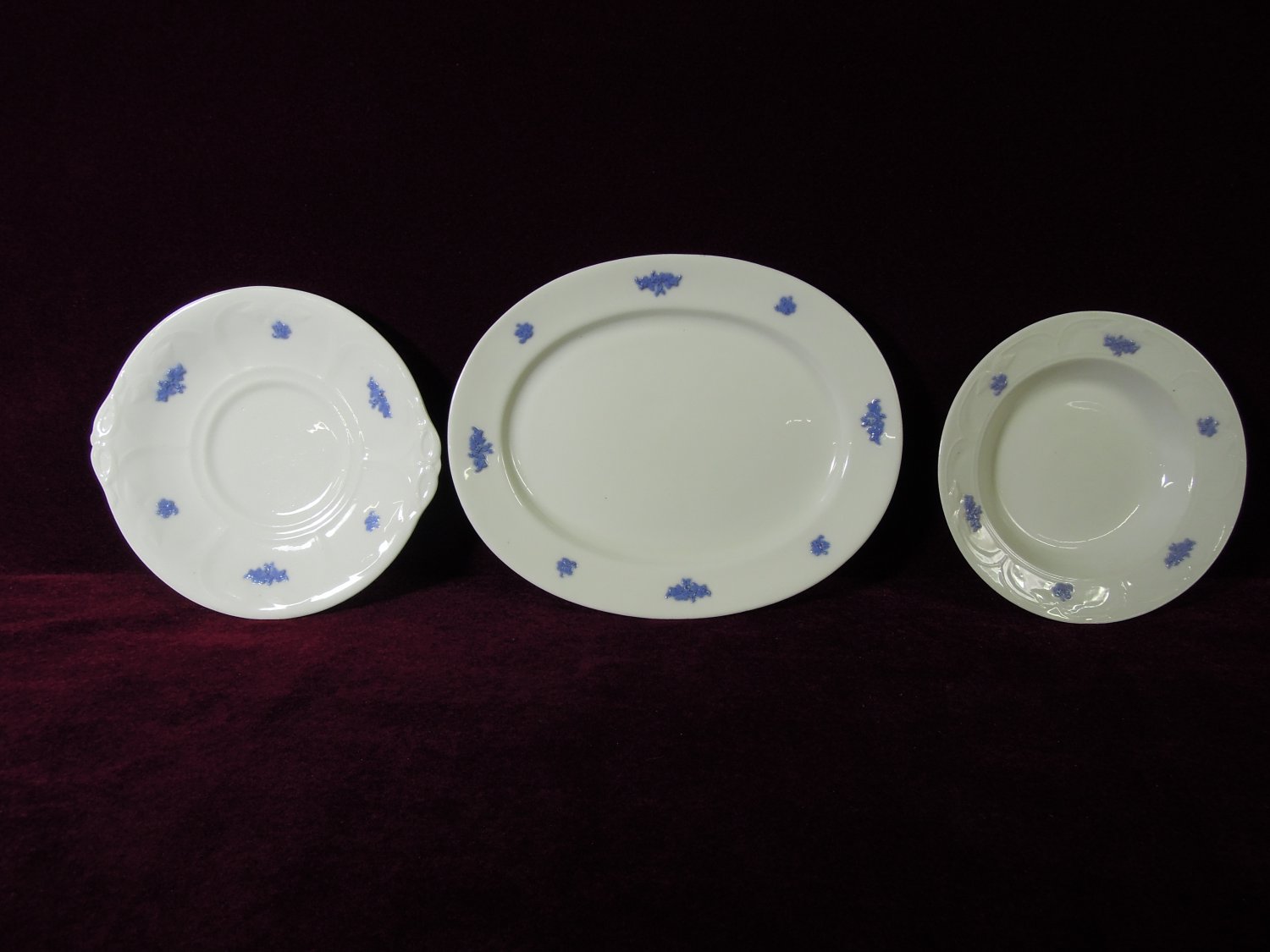 Adderley China Blue Chelsea Platters Serving Bowl
