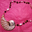 Shell Wire Wrapped necklace