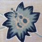 Williams Sonoma Table Runner Linen with Blue Vine Crewel 90"