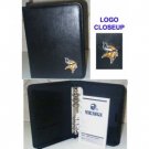 Minnesota Vkings Leather Embroidered Black Organizer