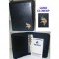 Minnesota Vkings Leather Embroidered Black Organizer