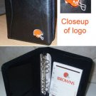 Cleveland Browns Leather Embroidered Black Organizer