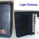 San Francisco 49ers Leather Embroidered Black Organizer