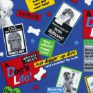 Dog Gossip Magazine Blue Fabric