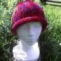 Red and Navy Size Large Knit Beanie