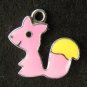 Squirrel Pendant (Pink/Yellow)