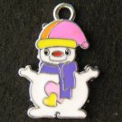 Snowman Pendant (Purple)