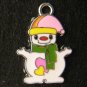Snowman Pendant (Green)