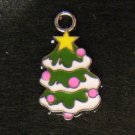 ChristmasTree Pendant (White/Pink)