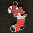 Christmas Sock Pendant (Red/Black)