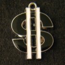Dollar Sign Pendant (Black)
