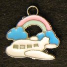 Airplane Pendant (Pink/Light Blue)