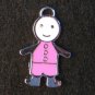 Little Friend Icon Pendant (Pink/White)