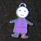 Little Friend Icon Pendant (Purple/White)